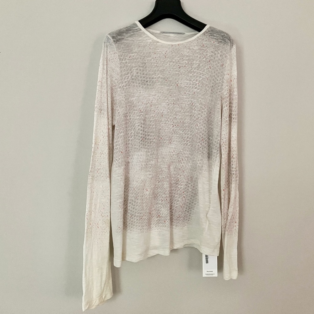 Proenza Schouler Sheer Long Sleeve Tee L